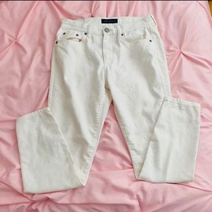 White high wasted skinny jeans